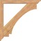 Ekena Millwork Imperial Traditional Smooth Bracket w/ Offset Brace, Western Red Cedar, 5 1/2"W x 44"D x 44"H BKT0604X44X44IMP01SWR - alternate 3